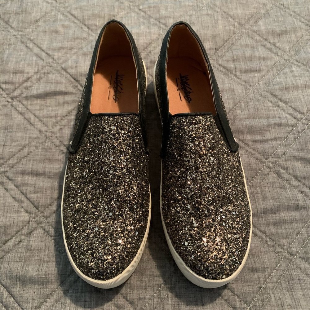 Glittery Platform Sneakers